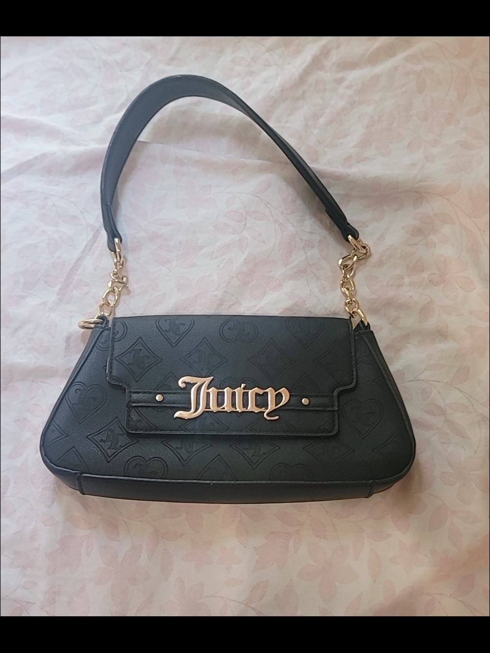 Open To Offers- Juicy Couture Black Shoulder Bag with Gold Logo
